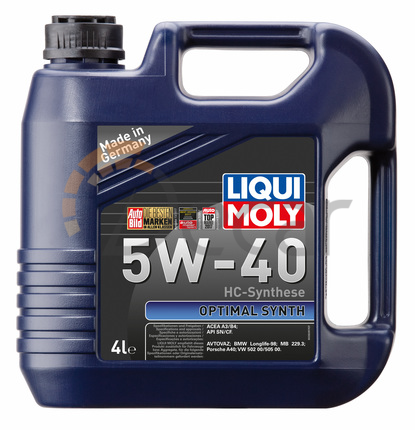 Моторное масло Liqui Moly optimal synt 5w40 4L