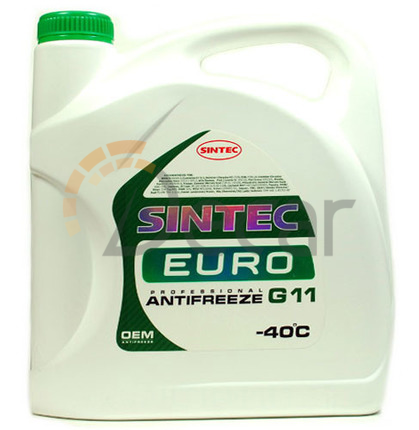 Охлаждающая жидкость sintec euro g11 зеленый