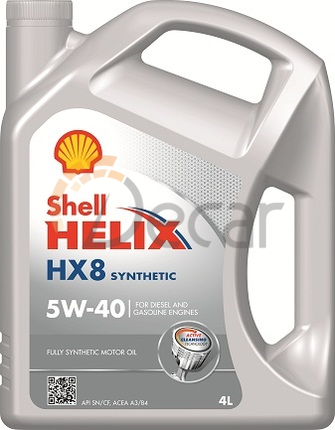 Моторное масло SHEL HELIX HX8 5w40 4л