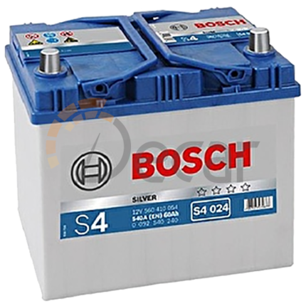 Аккумулятор BOSCH S4 Silver ASIA 60Ah 540A R+