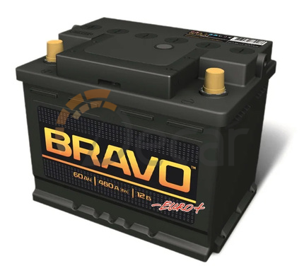 Аккумулятор BRAVO 60Ah 480A L+