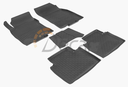 Резиновые коврики с высоким бортом для Nissan X-Trail (T32) с 2015