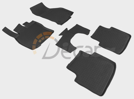 Резиновые коврики с высоким бортом для Skoda Superb III (с 2015)