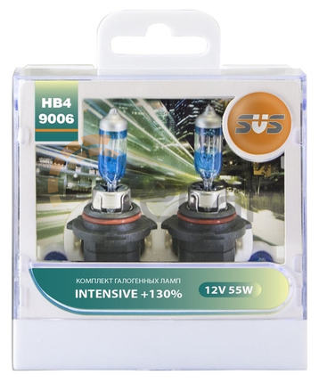 Комплект галогенных ламп HB4 / 9006 55W + W5W wh, Intensive+130%, SVS, 0200026000