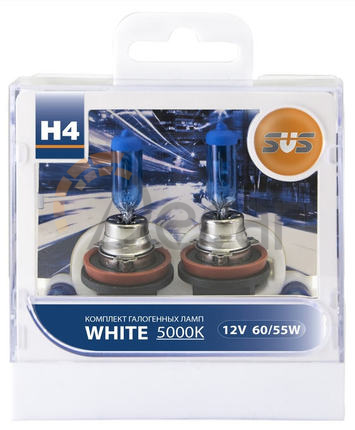 Комплект галогенных ламп H8 35W + W5W white, White 5000K, SVS, 0200036000