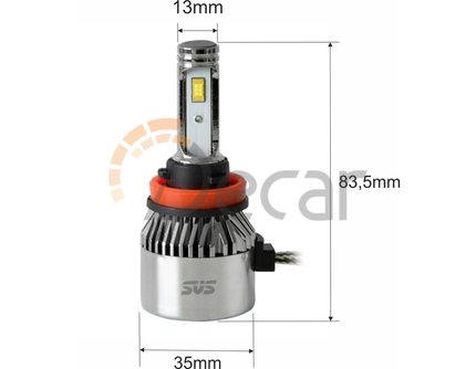 SVS. Комплект светодиодных ламп 0240453000 H11 серии C9 ( CSP-чип/IP68/4000Lm/5500K/9-32V/36W)