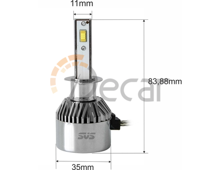 SVS. Комплект светодиодных ламп 0240452000 H1 серии C9 ( CSP-чип/IP68/4000Lm/5500K/9-32V/36W)