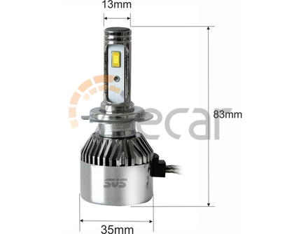 SVS. Комплект светодиодных ламп 0240457000 H7 серии C9 ( CSP-чип/IP68/4000Lm/5500K/9-32V/36W)