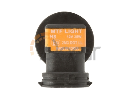 Лампа галогенная H8 (PGJ19-1), 12V, 35W, Standard +30%, MTF Light, HS1208