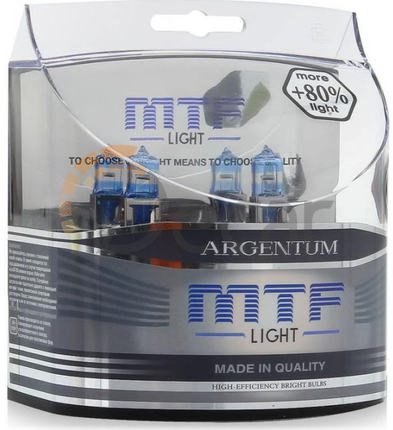 Лампы галогенные Н3 (PK22s), 12V, 55W, Argentum+80%, MTF Light, HA5083