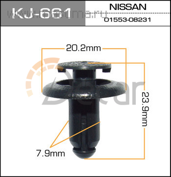 Клипса крепежная 661-KJ