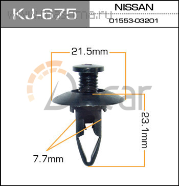 Клипса крепежная 675-KJ