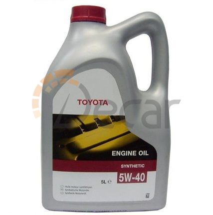 Моторное масло TOYOTA Engine Oil Synthetic SAE 5W40, 5 л, 0888080375