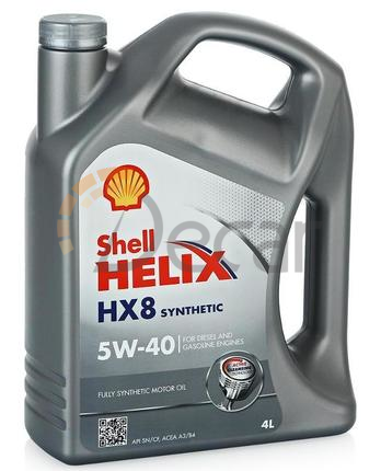 Масло моторное shell Helix HX8 5w40 4L