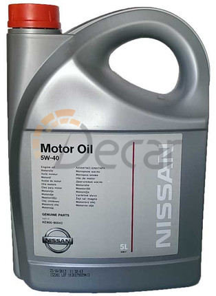 Моторное масло NISSAN 5W-40 синтетика 5л