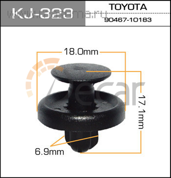 Клипса крепежная 323-KJ