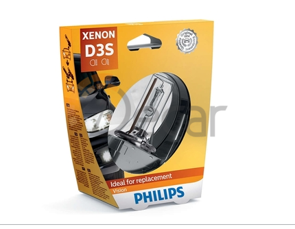 PHILIPS. Ксеноновая лампа 42403VIS1 D3S 12V 35W PK32d-5 Vision 4600K блистер