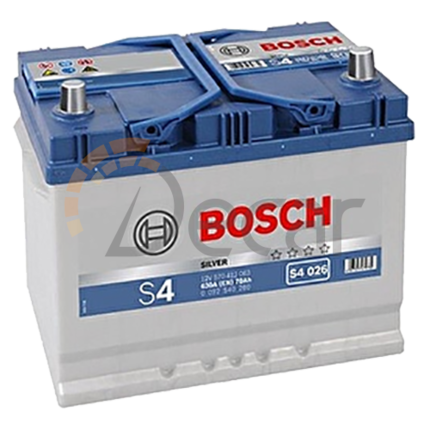 Аккумулятор BOSCH S4 Silver ASIA 70Ah 630A R+