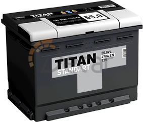 Аккумулятор TITAN Standart 55Ah 470A R+