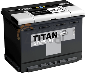 Аккумулятор TITAN Standart 60Ah 540A L+