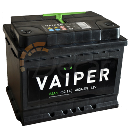 Аккумулятор VAIPER 62Ah 500A R+