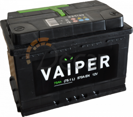 Аккумулятор VAIPER 75Ah 580A L+