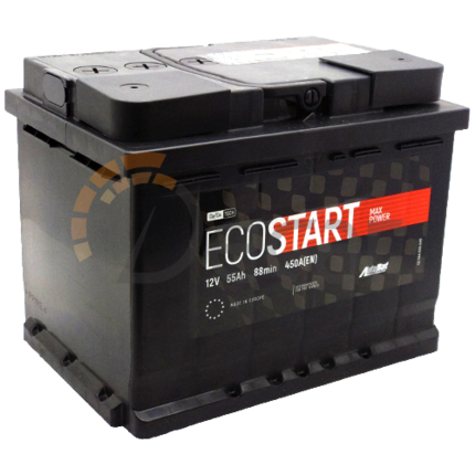 Аккумулятор ECOSTART 55Ah 450A L+
