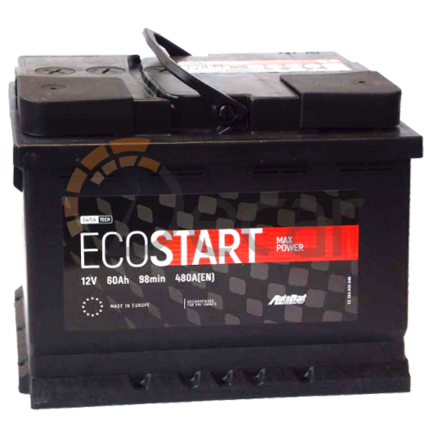 Аккумулятор ECOSTART 60Ah 480A R+