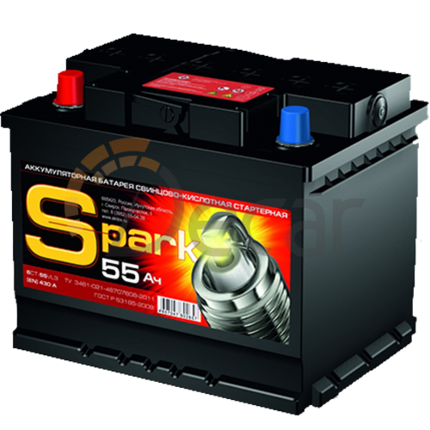 Аккумулятор SPARK 55Ah 410A L+