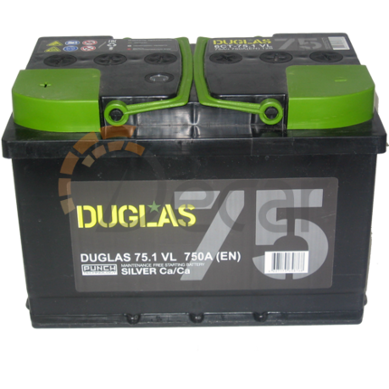 Аккумулятор DUGLAS 75Ah 750A L+