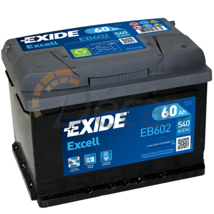 Аккумулятор Exide Excell 60Ah 540A R+