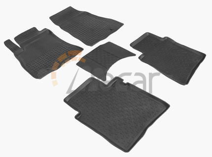 Резиновые коврики с высоким бортом для Nissan Sentra (с 2014)