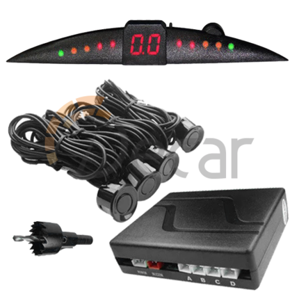 Парктроник AVS PS-144U (4 датчика+коннекторы, цветной светодиодный дисплей с цифровым табло)