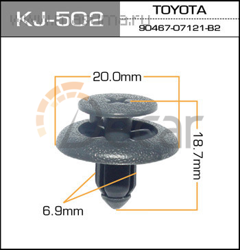 Клипса крепежная 502-KJ