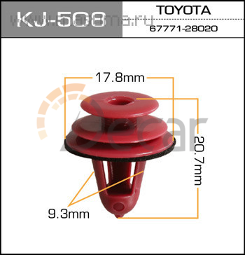 Клипса крепежная 508-KJ