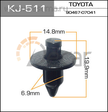 Клипса крепежная 511-KJ