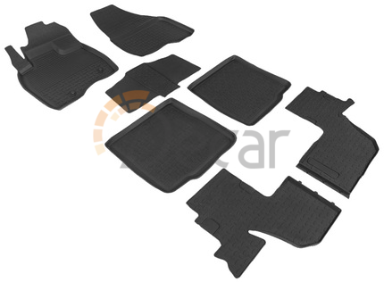 Резиновые коврики с высоким бортом Ford Explorer Sport V 3,5L (c 2015)