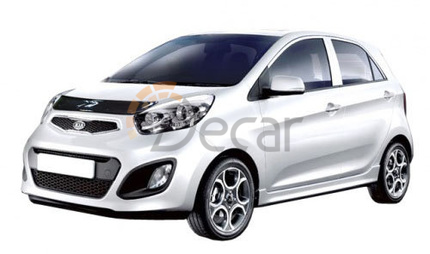 Дефлектор капота KIA PICANTO II с 2011, SVS, 0420024152