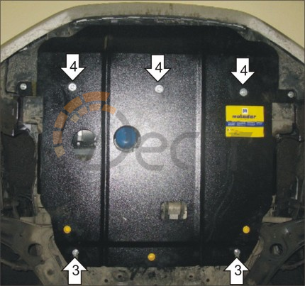 Защита "Мотодор" для Hyundai Elantra (2010-2014)