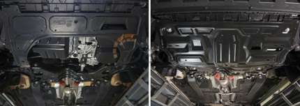 Защита "АвтоБРОНЯ" для картера и КПП Volkswagen Polo GT c 2016