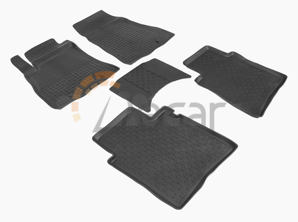Резиновые коврики с высоким бортом для Nissan Tiida C13 (c 2015)