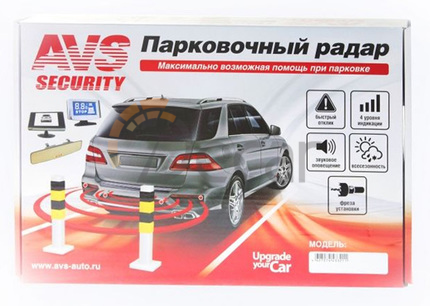 Парктроник AVS PS-524 (4 датчика, цветной LCD-Дисплей)