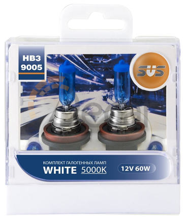 Комплект галогенных ламп H11 55W + W5W white, White 5000K, SVS, 0200030000
