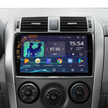 Автомагнитола 2DIN Toyota Corolla с 2006 года по 2013 год с GPS навигацией