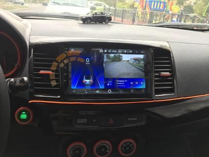 Автомагнитола 2DIN Mitsubishi Lancer X  с 2007 по 2015 год с GPS навигацией