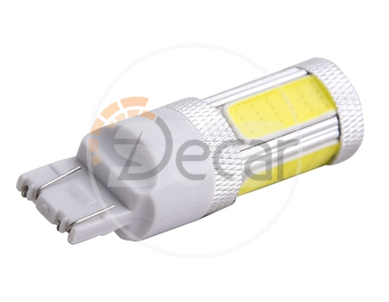 Комплект светодиодных ламп SVS W21/5W/7443 30Вт(4 COB + 2 CREE*5Вт), Белый с линзой