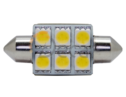 MTF Light. Светодиодная лампа C5W5KR SV 8,5 6 LED 5000К