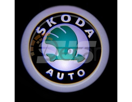 SVS. Светодиодные проекторы логотипов 0350001265 SKODA, врезные, тип G2
