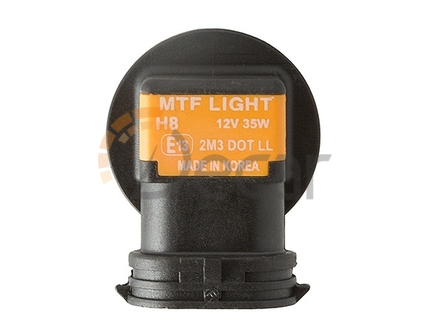 Лампы галогенные H8 (PGJ19-1), 12V, 35W, 3000K,  AURUM, MTF Light, HAU1208