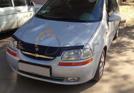Дефлектор капота Chevrolet Aveo с 2003-2006 (седан) с 2003-2008 (х/б), VIP TUNING, CH01